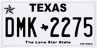 TX license plate DMK2275