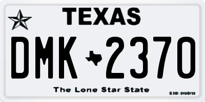 TX license plate DMK2370