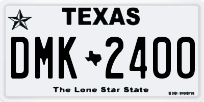 TX license plate DMK2400