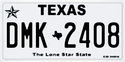 TX license plate DMK2408