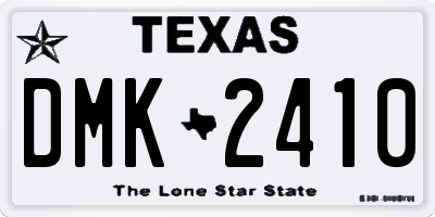 TX license plate DMK2410