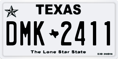 TX license plate DMK2411