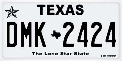 TX license plate DMK2424