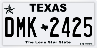 TX license plate DMK2425