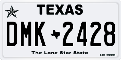 TX license plate DMK2428