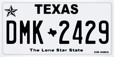 TX license plate DMK2429