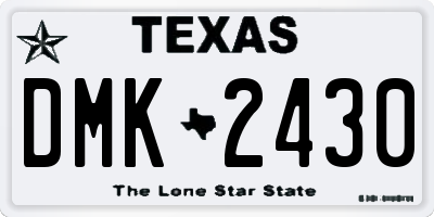TX license plate DMK2430