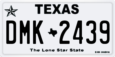 TX license plate DMK2439