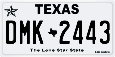 TX license plate DMK2443