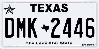 TX license plate DMK2446