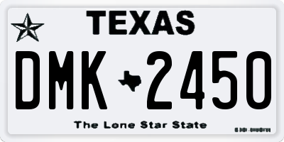 TX license plate DMK2450