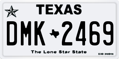 TX license plate DMK2469