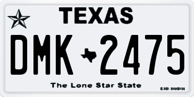 TX license plate DMK2475