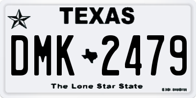 TX license plate DMK2479