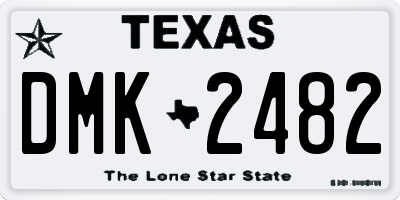 TX license plate DMK2482