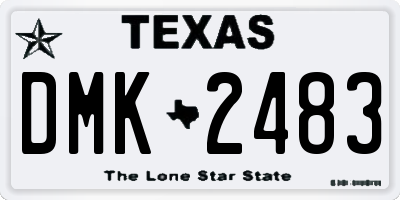 TX license plate DMK2483