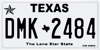 TX license plate DMK2484