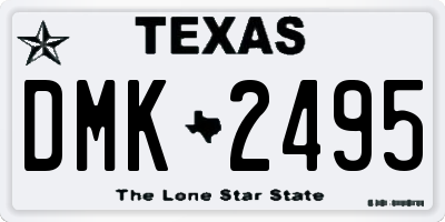 TX license plate DMK2495