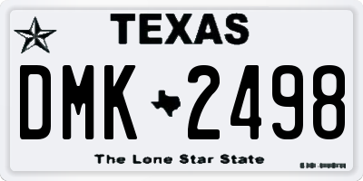 TX license plate DMK2498