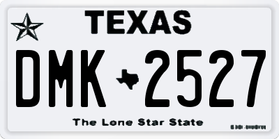 TX license plate DMK2527