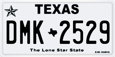 TX license plate DMK2529