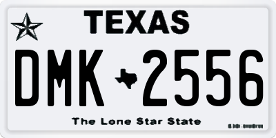 TX license plate DMK2556