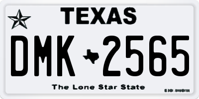 TX license plate DMK2565