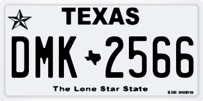 TX license plate DMK2566