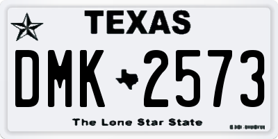 TX license plate DMK2573