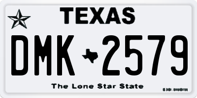 TX license plate DMK2579