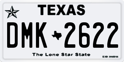 TX license plate DMK2622
