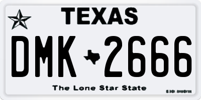 TX license plate DMK2666