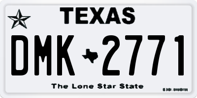 TX license plate DMK2771