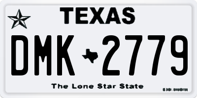 TX license plate DMK2779
