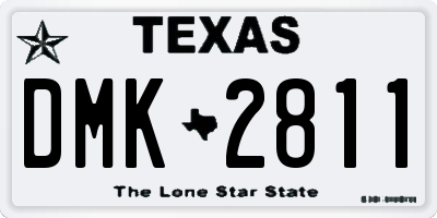 TX license plate DMK2811