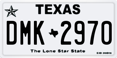 TX license plate DMK2970