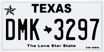 TX license plate DMK3297