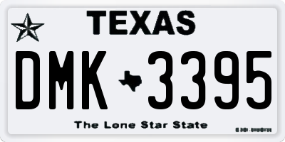 TX license plate DMK3395