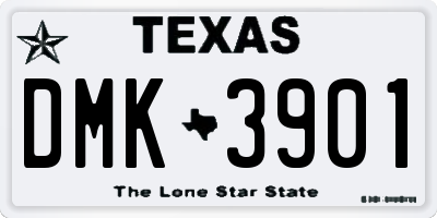 TX license plate DMK3901