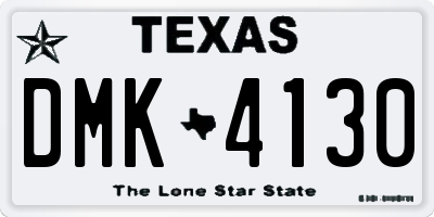 TX license plate DMK4130