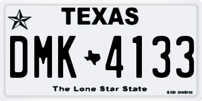 TX license plate DMK4133