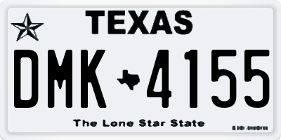 TX license plate DMK4155
