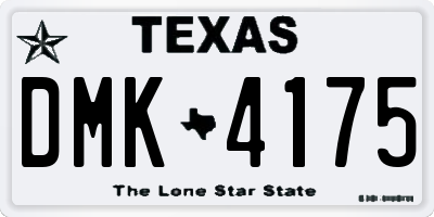 TX license plate DMK4175