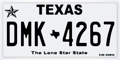 TX license plate DMK4267