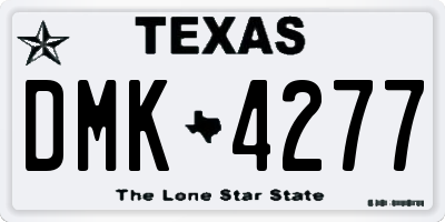 TX license plate DMK4277