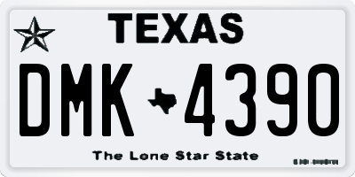 TX license plate DMK4390