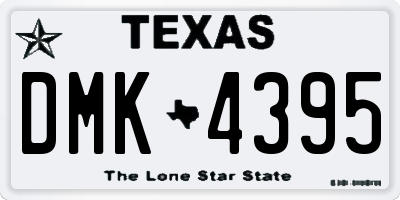 TX license plate DMK4395