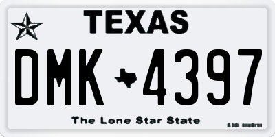TX license plate DMK4397