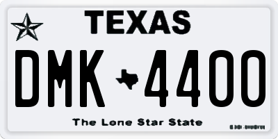 TX license plate DMK4400