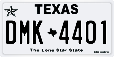 TX license plate DMK4401